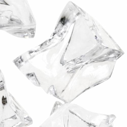 Floristik24 Cubetto di ghiaccio decorativo trasparente 3 cm - 4 cm 500 g
