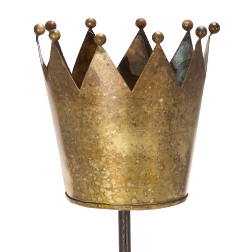 Corona decorativa su bastoncino, decorazione vintage per piante in vaso, 73 cm