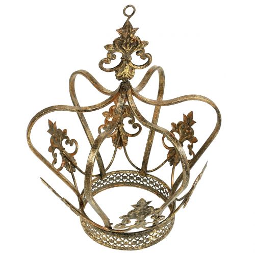 Floristik24 Corona oro antico Ø17,5cm H22,5cm