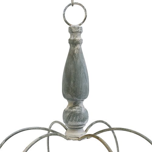 Floristik24 Corona per sospensione grigia Ø30cm H45,5cm