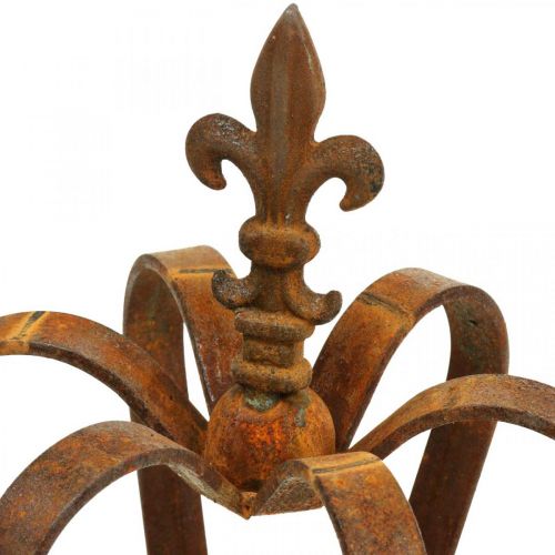 Prodotto Corona decorativa vintage in acciaio inossidabile decorazione in metallo Ø20cm H28cm