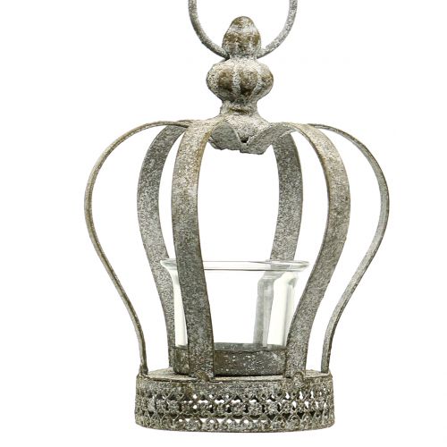 Heitmann Deco Corona Natalizia In Rattan Con Porta Tealight In Vetro – 24 Cm, Decorata Con Pigne, Bacche E Stelle (Bianco/Verde/Rosso)