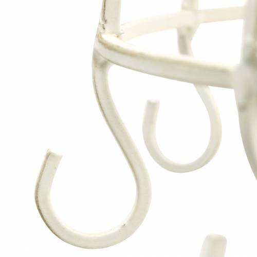 Prodotto Corona decorativa con gancio per appendere bianca Ø29cm