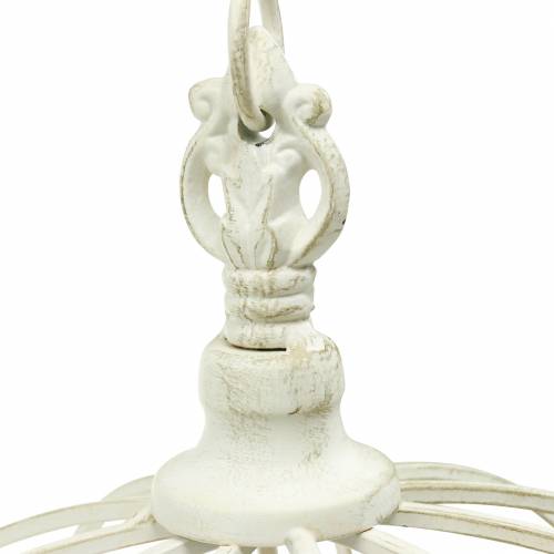 Floristik24 Corona decorativa con gancio per appendere bianca Ø29cm