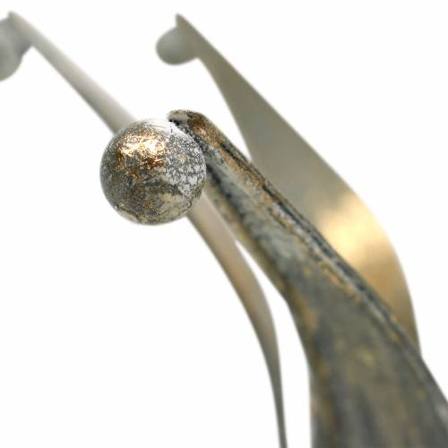 Floristik24 Corona in metallo dorato effetto antico Ø13,5/17,5 cm set di 2