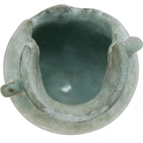 Floristik24 Brocca decorativa rotta, fioriera, decorazione in cemento aspetto antico L23 cm