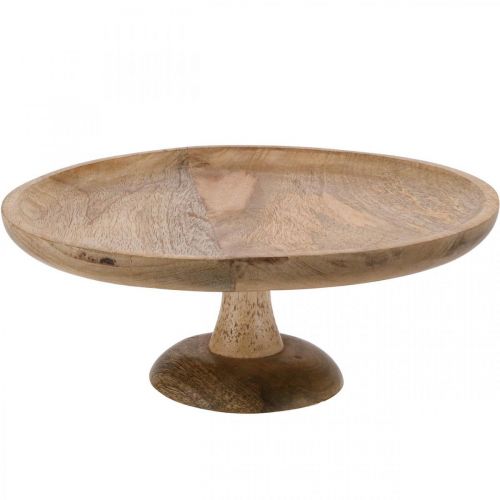 Vassoio in legno, vassoio decorativo, piatto decorativo rotondo Ø30cm H12cm