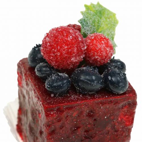 Floristik24 Pezzi di torta artificiale assortiti 4×4 cm 5 pz