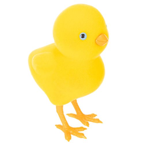 Floristik24 Decorazione a forma di pulcino per Pasqua, decorazione da tavolo, decorazione riutilizzabile per il soggiorno, 16 cm, 2 pezzi