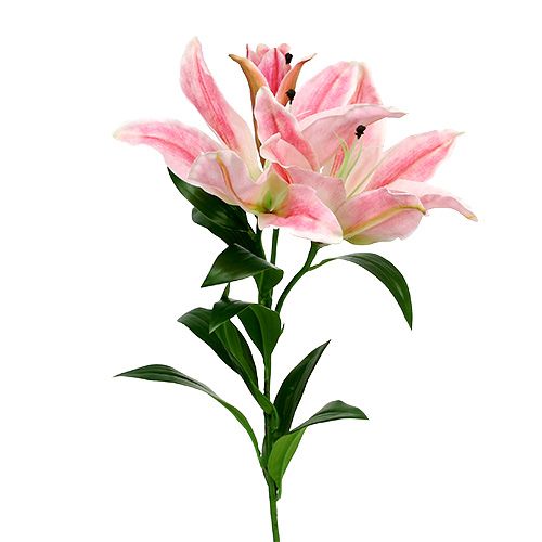 Floristik24 Real Touch Pink Lily Real Touch 100cm
