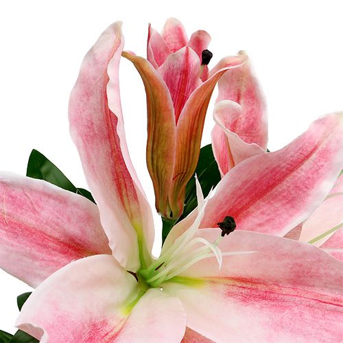 Floristik24 Real Touch Pink Lily Real Touch 100cm
