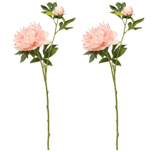 Prodotto Peonie artificiali Paeonia rosa salmone L60cm 2pz