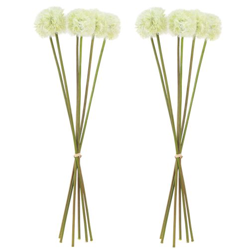 Prodotto Dente di leone artificiale fiori artificiali bianchi 48 cm 12 pezzi