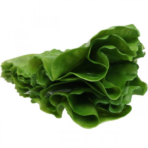 Floristik24 Lattuga decorativa Foglie di lattuga artificiale replica alimentare di lattuga 16×11cm