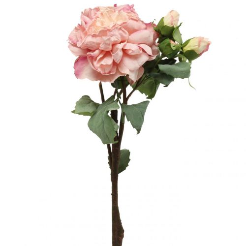 Floristik24 Rose artificiali fiore e boccioli fiore artificiale rosa 57cm