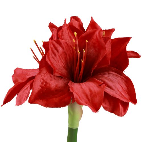 Amaryllis artificiale Fiori di Natale Fiori artificiali rossi L40 cm