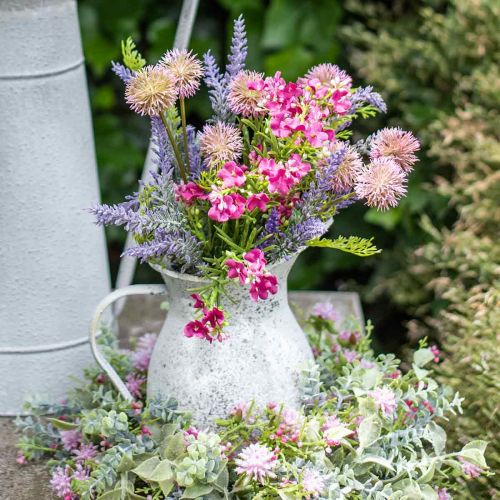 Floristik24 Bouquet artificiale lavanda decorazione da tavola viola, rosa H42cm