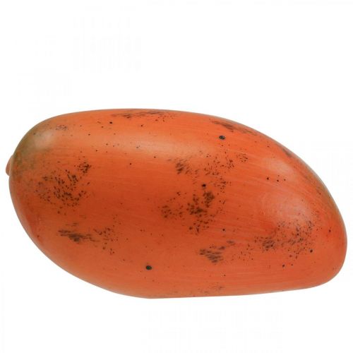 Prodotto Frutto decorativo mango artificiale Frutto artificiale Ø7cm L12cm