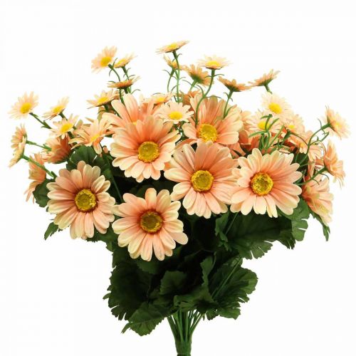 Margherite artificiali bouquet di fiori artificiali Orange Peach 44cm