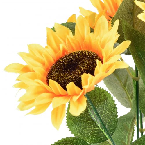 Prodotto Girasole artificiale in vaso con fiore di seta decorazione estiva H28 cm