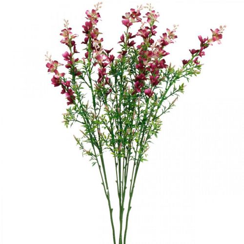 Floristik24 Fiori di prato artificiali perenni fiori di seta rosa fiori artificiali 4 pezzi