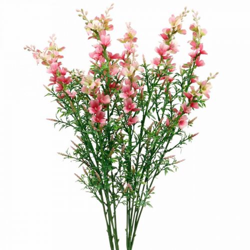 Floristik24 Fiori di prato artificiali fiori di seta rosa fiori artificiali 4 pezzi