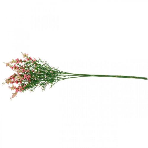 Floristik24 Fiori di prato artificiali fiori di seta rosa fiori artificiali 4 pezzi