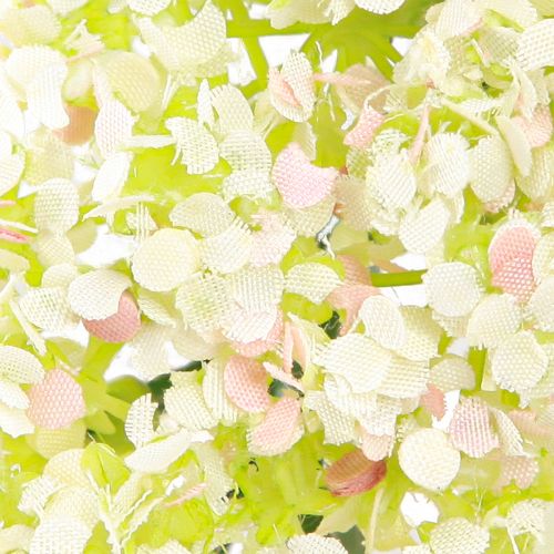 Floristik24 Mini decorazione da tavolo ghirlanda di fiori artificiali bianco rosa Ø12 cm 6 pz