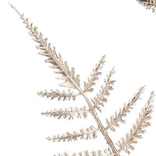 Prodotto Felce decorativa artificiale champagne metallizzato L85cm 2 pezzi