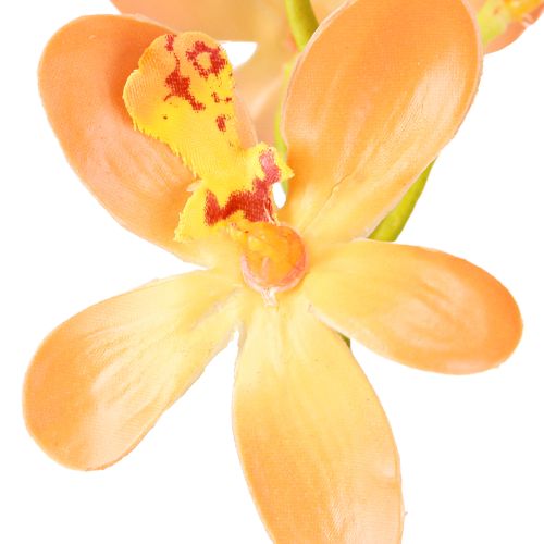 Prodotto Ramo di orchidea artificiale 8 fiori arancioni L38cm 2 pezzi