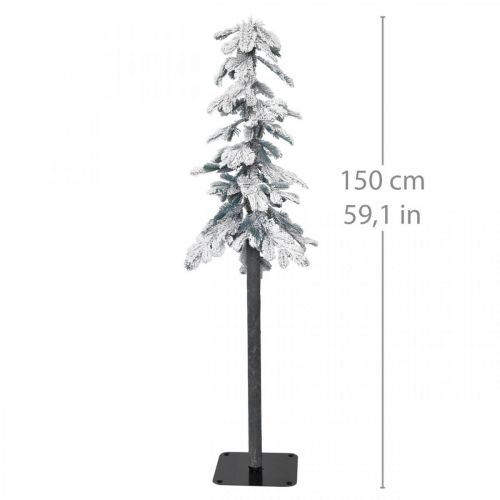 Floristik24 Albero di Natale artificiale Snowed Deco Winter 150cm