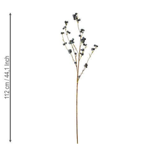 Prodotto Ramo artificiale con mirtilli blu 110cm