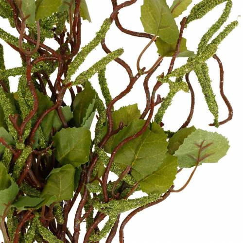 Floristik24 Ramo artificiale con amenti, bouquet verde betulla, palo di maggio 9pz