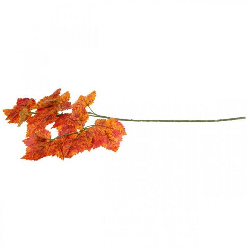 Prodotto Foglie di vite artificiali Piante artificiali rosso arancione verde 63 cm 3 pezzi