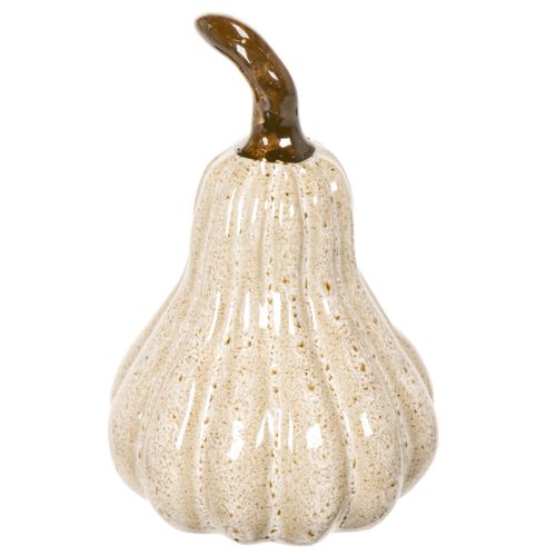 Zucca decorativa in ceramica, decorazione autunnale per la tavola, 12 cm | Floristik24.it