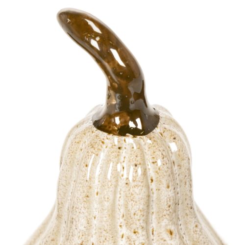 Zucca decorativa in ceramica, decorazione autunnale per la tavola, 12 cm | Floristik24.it