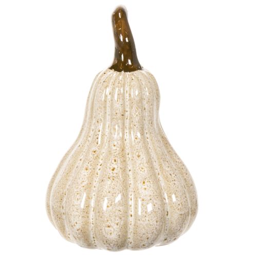 Zucca decorativa in ceramica, decorazione autunnale per la tavola, 12 cm | Floristik24.it