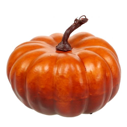 Floristik24 Zucca artificiale arancione 18cm