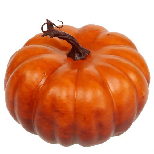 Floristik24 Zucca artificiale arancione 18cm