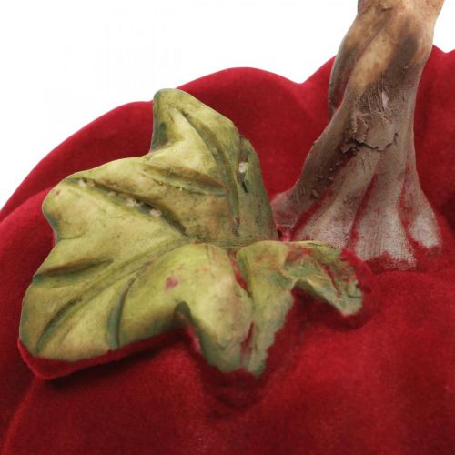 Floristik24 Decorazione della tavola rossa zucca decorativa autunno poliresina 10,5×9 cm 2 pezzi