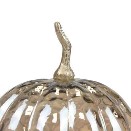 Prodotto Decorazione zucca vetro zucca decorazione tavolo autunno Ø14cm H19cm