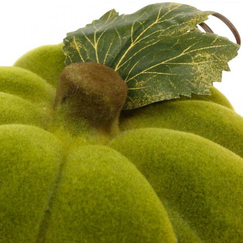 Prodotto Zucca decorativa floccata mix arancione, verde, rosso decorazione autunnale 16 cm 3 pz