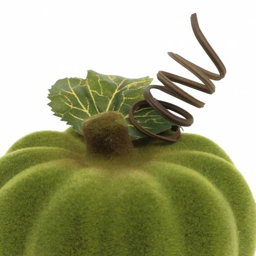 Prodotto Mini zucca floccata arancione, verde, rossa Ø9cm 6 pz