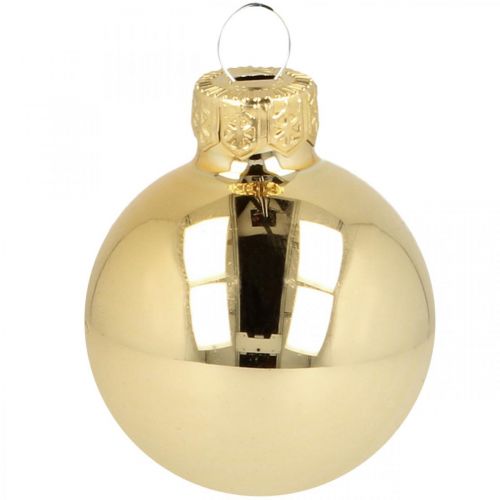 Palle di Natale vetro oro sfera di vetro opaco/lucido Ø4cm 60 pezzi