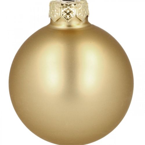 Prodotto Palle di Natale vetro dorato opaco lucido Ø5.5cm 26pz