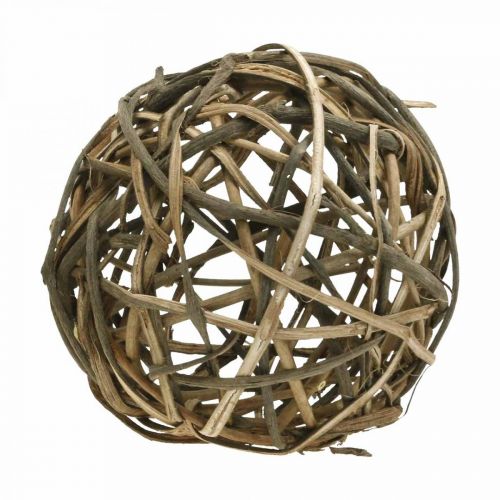 Palla decorativa legno di vigna naturale Ø25cm