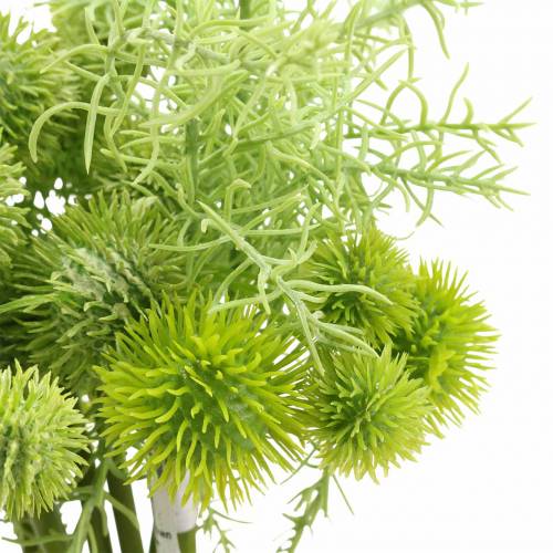 Floristik24 Cardo selvatico in mazzetto verde artificiale assortito 34 cm 10 pz