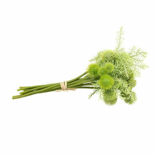 Floristik24 Cardo selvatico in mazzetto verde artificiale assortito 34 cm 10 pz