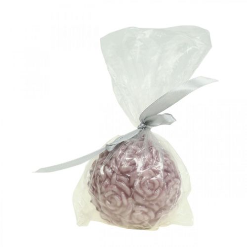 Prodotto Candela a sfera rose Candela rotonda decorazione candela rosa Ø7cm