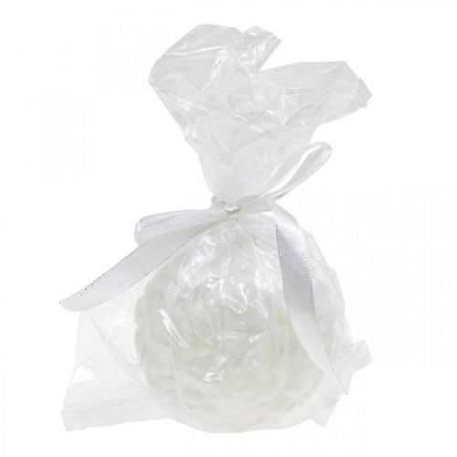 Prodotto Candela a sfera rose candela rotonda decorazione candela bianca Ø7cm